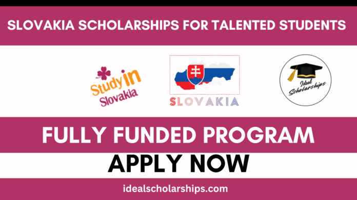 Step-by-step guide showing how to apply for Slovakia Scholarships for Talented Students 2025/26, including registration and document submission.