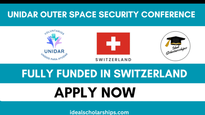 Young participants attending the UNIDAR Outer Space Security Conference 2025 in Geneva, Switzerland.