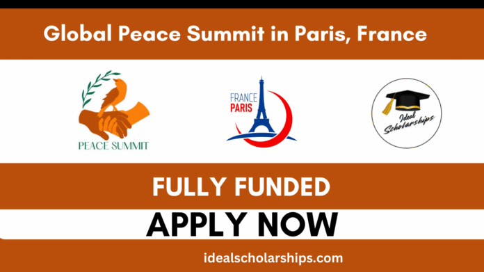 Young leaders attending the Global Peace Summit 2026 in Paris, France, fully funded program with networking and cultural events