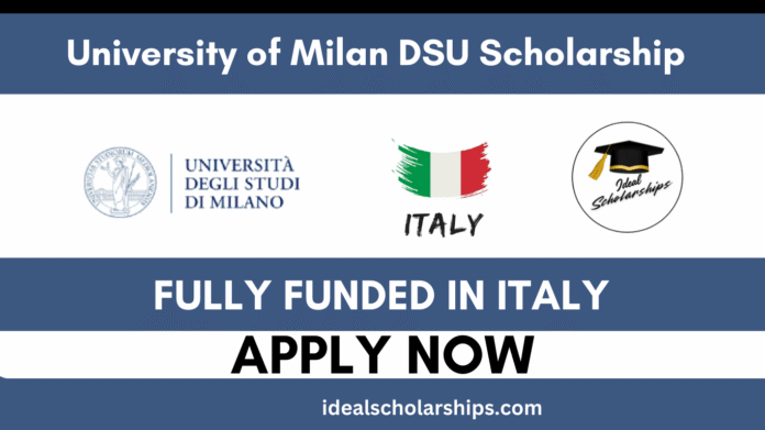 University of Milan DSU Scholarship 2025/26 – Fully Funded for International Students