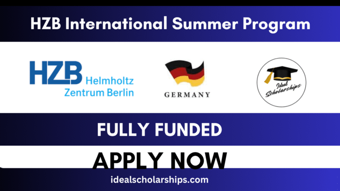 HZB International Summer Program 2026 in Berlin, Germany