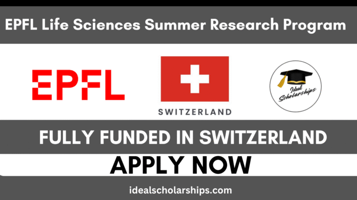 Students conducting life sciences research during the EPFL Summer Research Program 2026 in Switzerland