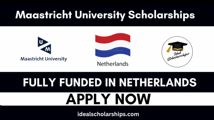Students at Maastricht University campus in the Netherlands under scholarship program.