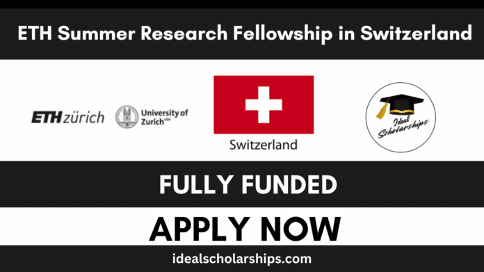 ETH Zurich campus representing the 2026 Summer Research Fellowship program