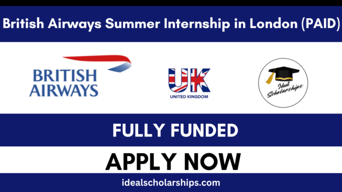 British Airways Summer Internship 2026 in London – Students at Heathrow Headquarters