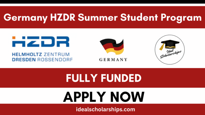 Germany HZDR Summer Student Program 2026 – Research Opportunity for International Students