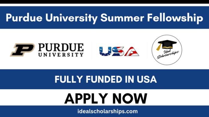 Undergraduate students conducting research at Purdue University laboratory during the summer fellowship program.