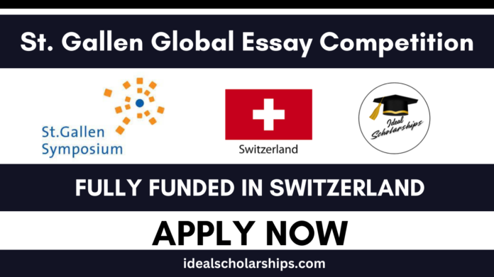 Students presenting ideas at the St. Gallen Symposium in Switzerland.