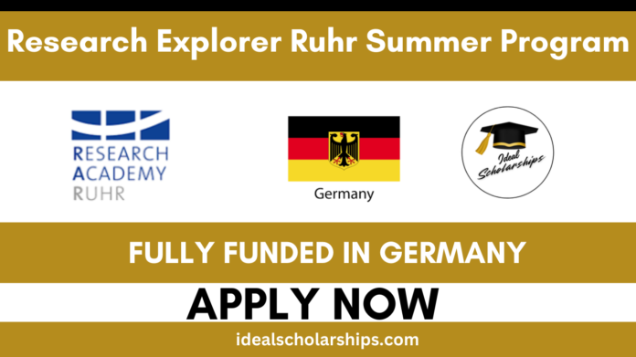International doctoral students participating in the Research Explorer Ruhr Summer Program 2026 in Germany, exploring advanced research labs.